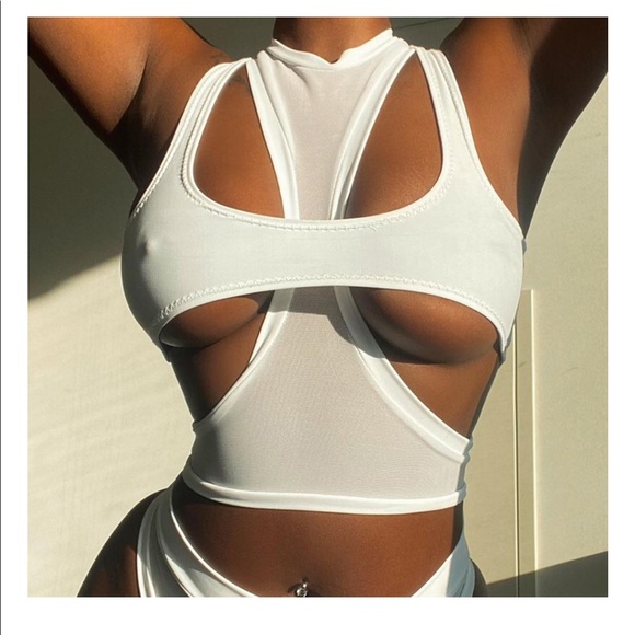 Crop top tank workout womens sexy summer top - Picture 4 of 5